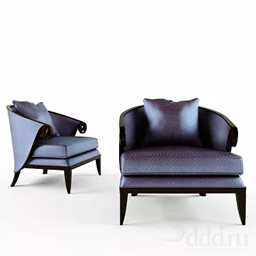 Elegant Christopher Guy Armchair 3D model image 1 