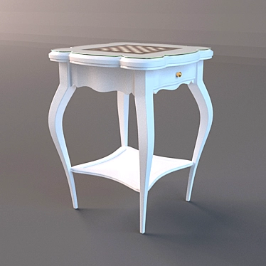 Elegant Chess Table 3D model image 1 