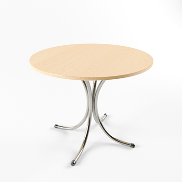 Elegant Oak Dining Table 3D model image 1 