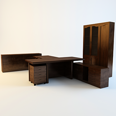 ErgoFlex Office Furniture 3D model image 1 