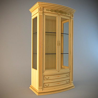 Authentic Gorka Wardrobe: W1150mm D700mm H2140mm 3D model image 1 