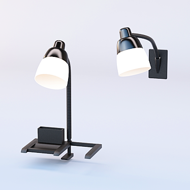 Versatile Lamp Wall Combo 3D model image 1 