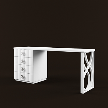 Sleek Lineas Taller Table 3D model image 1 