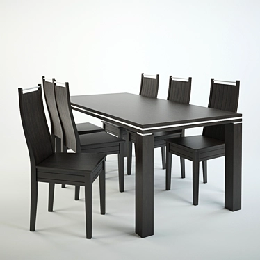 Pohjanmaan ANNA Dining Set 3D model image 1 