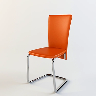 Modern Orange Chair 3D model image 1 