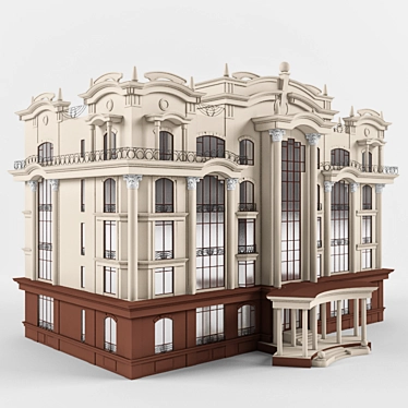 5-Story Residential House 3D model image 1 