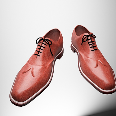 Tailored Material Men's Shoes 3D model image 1 