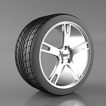 Title: ABT Wheel for Audi TT with Sleek Tire 3D model image 1 