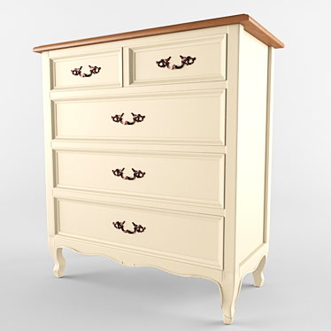 Timeless Elegance Dresser 3D model image 1 