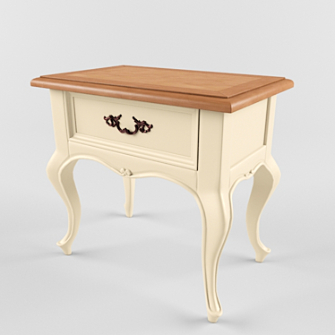 Compact Nightstand: 42x65x60cm 3D model image 1 