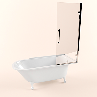 Burlington E14 1700mm Bath Set 3D model image 1 