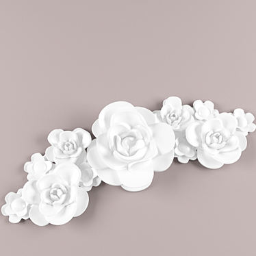 Blossom Delights: Elegant Floral Arrangements 3D model image 1 