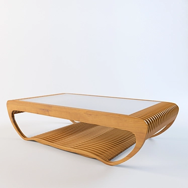 Modern Glass Coffee Table 3D model image 1 