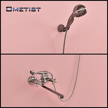 Amethyst Mixer & Shower 3D model image 1 