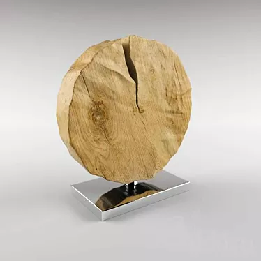 Modern Wood Decor: Sleek and Stylish 3D model image 1 