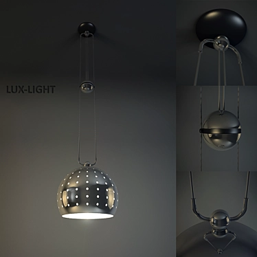 Lux-Light LD11-2290 Chrome Pendant 3D model image 1 