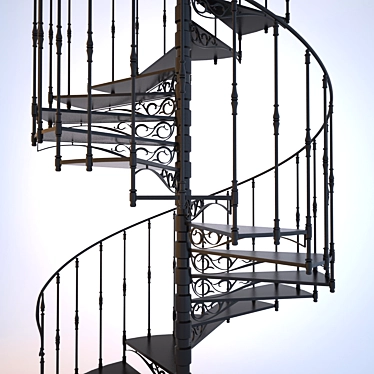 Spiral Staircase 3D model image 1 