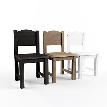 SUNDVIK Chair: Perfect Size, Three Colors, Texture Included 3D model image 1 