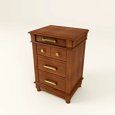 Sevzapmebel Bedside Table 3D model image 1 