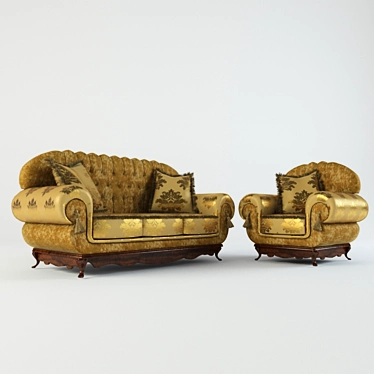Pistolesi Italian Sofas - Luxurious Comfort 3D model image 1 
