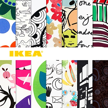 Original IKEA Fabric Textures 3D model image 1 