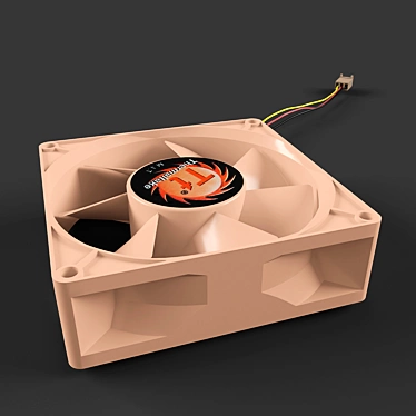 Thermaltake 80mm Cooling Fan 3D model image 1 