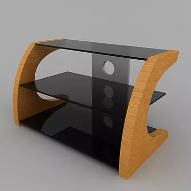 Modern TV Stand 3D model image 1 