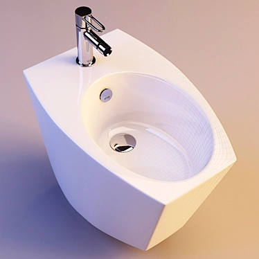 Simas Duemilasette DU 04 Floor Bidet 3D model image 1 