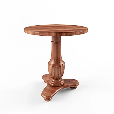 Charming Cherry Wood Coffee Table 3D model image 1 