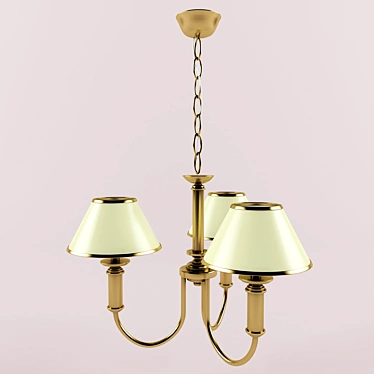 Elegant Belgian-made Chandelier 3D model image 1 