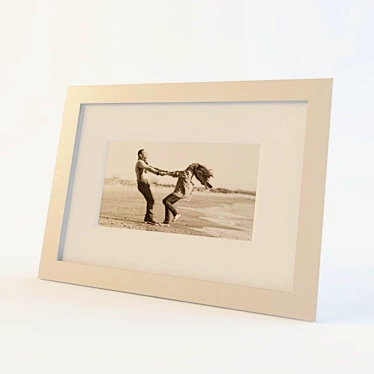 Elegant Moments: Photo Frame 3D model image 1 