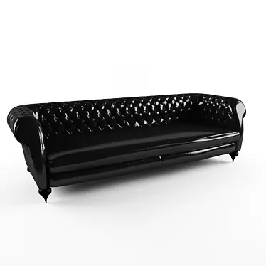 Elegant Vintage Sofa 3D model image 1 