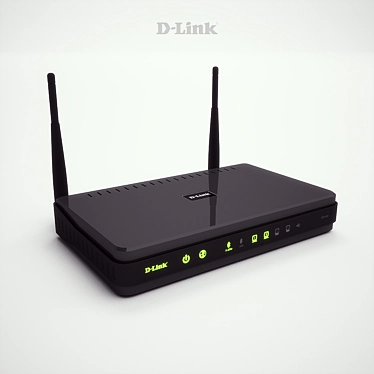 High-Speed D-Link DIR-628 Router 3D model image 1 