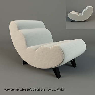 Cloud Comfort Chair: Ultimate Relaxation by Lisa Widen 3D model image 1 