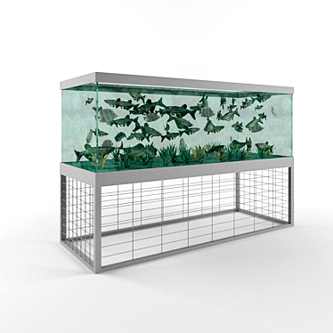 Aquatic Wonder: Home Aquarium 3D model image 1 