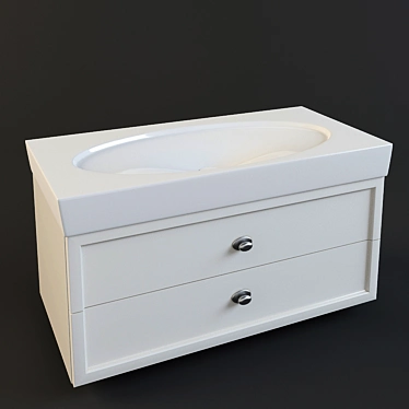 Elegant Villeroy&Boch La Belle Vanity 3D model image 1 