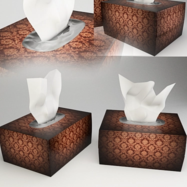 Elegant Lace Doily 3D model image 1 