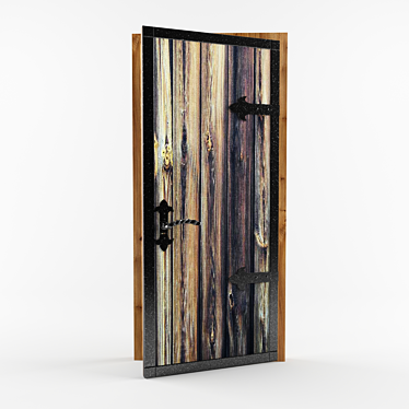 Metal Overlay Door 3D model image 1 