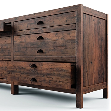 Artisan Media Console 3D model image 1 