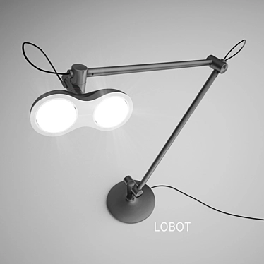 Title: Sleek LED Robot Desk Lamp 3D model image 1 