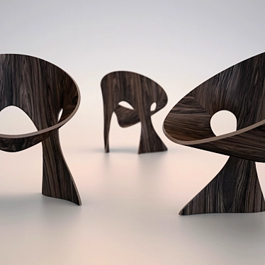 Stylish Ergonomic Design Chair 3D model image 1 