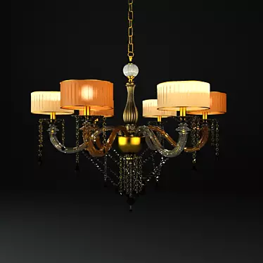 Elegant Empiric Chandelier 3D model image 1 