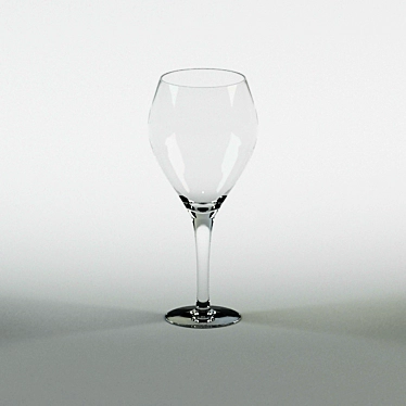 Elegant Wine Glass 3D model image 1 