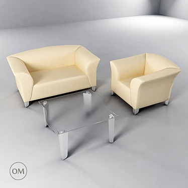 BNOS Status - Luxurious Soft Furniture 3D model image 1 