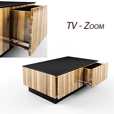 Zoom Under Cabinet TV Stand 3D model image 1 