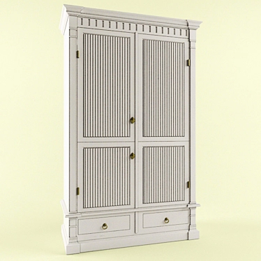 Charming Helsinki Provence Wardrobe 3D model image 1 