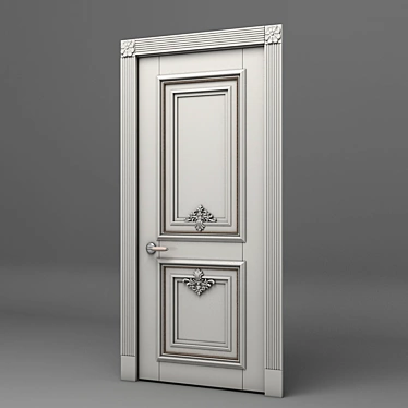 Elegant Classic Door 3D model image 1 