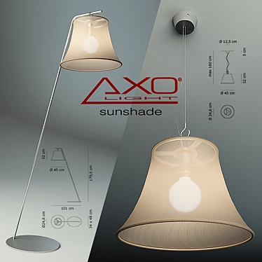 Axo Light Sunshade: Illuminating Elegance 3D model image 1 