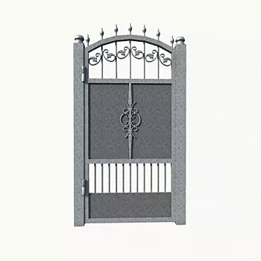Metal Forge Gate 3D model image 1 