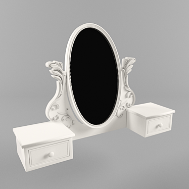 French Provence Mirror: Elegant and Timeless 3D model image 1 